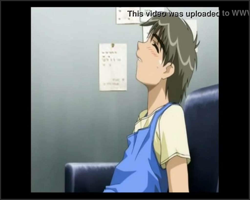 Anime Girl fingert sich in Halterlosen und pisst
