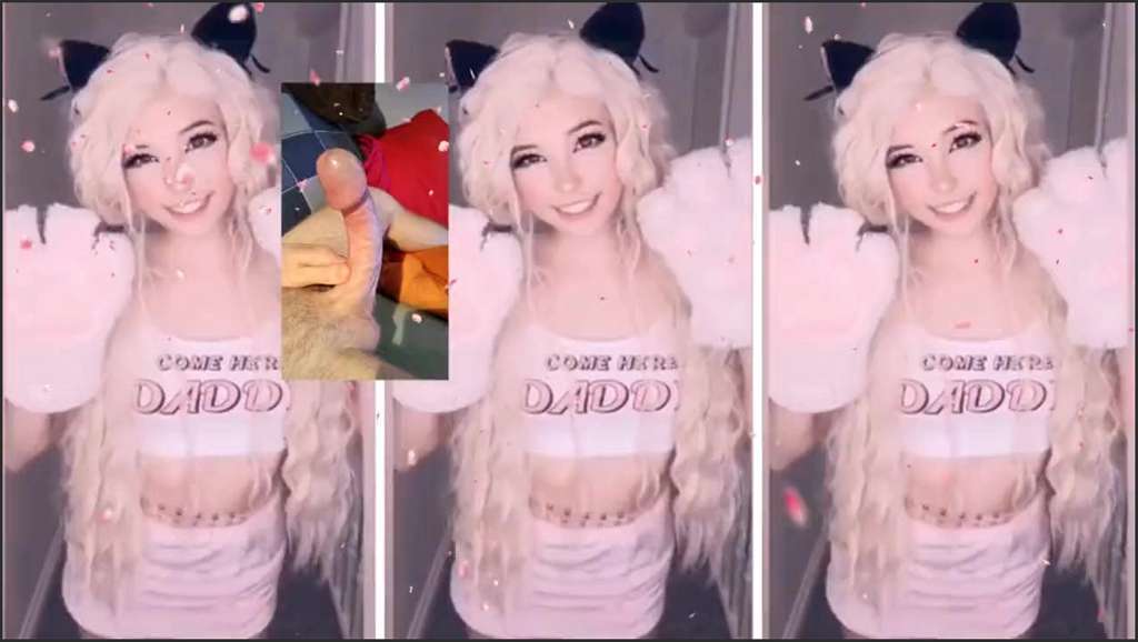 Belle Delphine mit geilen Titten fickt sich selbst mit ihrem Toy