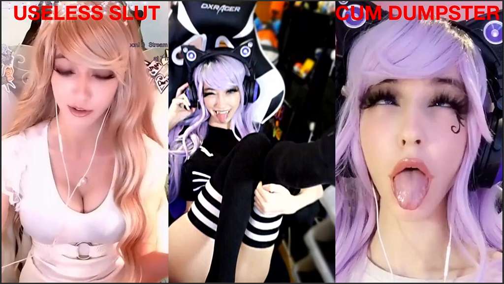 Belle Delphine bedient sich am Schwanz eines Schlafenden